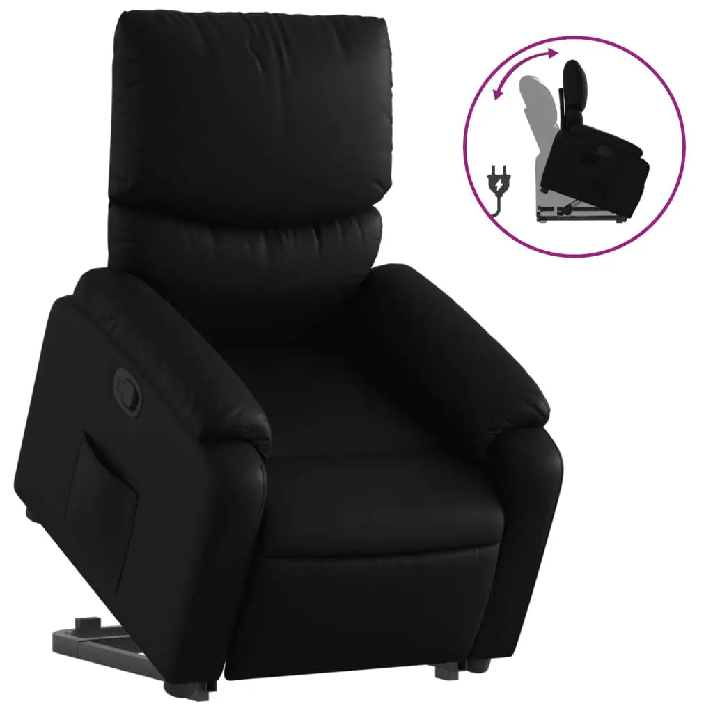 Fauteuil inclinable Noir Similicuir - XIOS