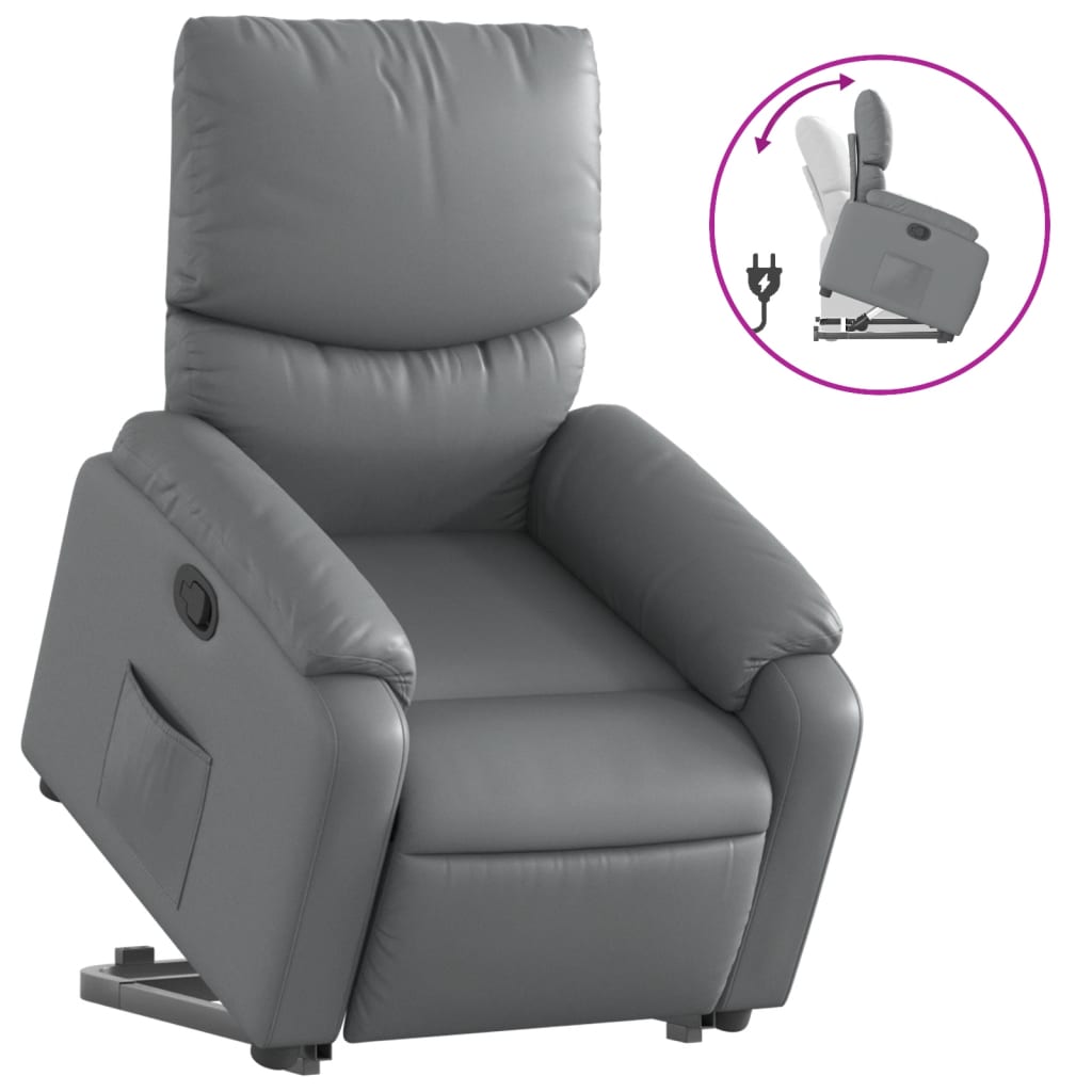 Fauteuil inclinable Gris Similicuir - XIOS