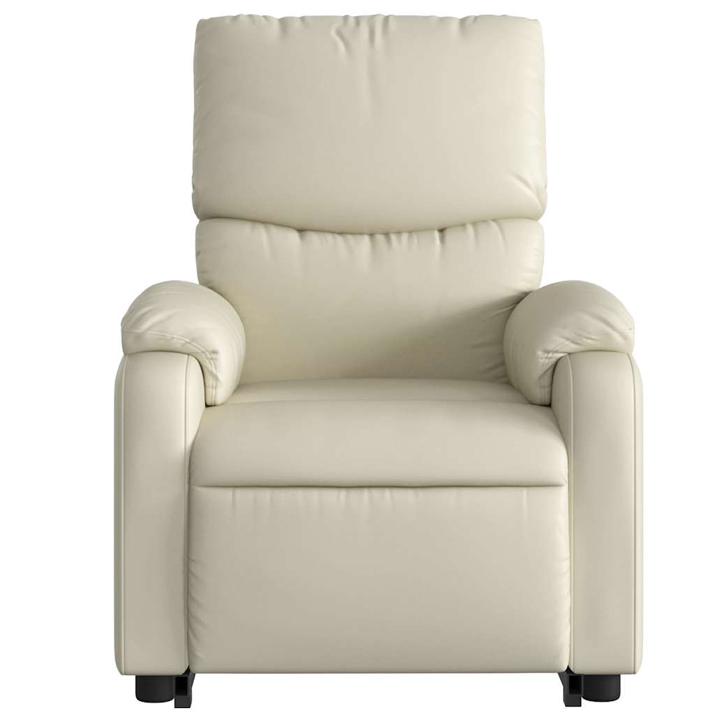 Fauteuil inclinable de massage Crème Similicuir - XIOS