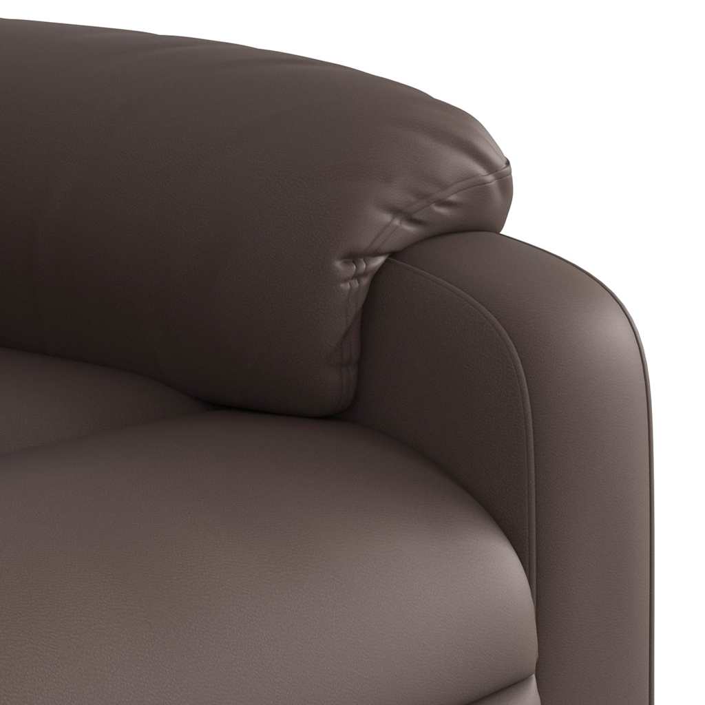 Fauteuil inclinable de massage Marron Similicuir - XIOS