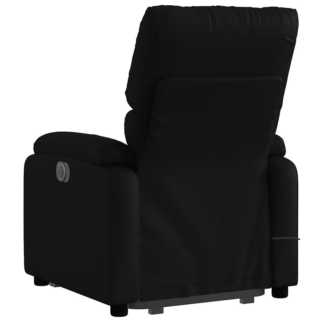 Fauteuil inclinable de massage électrique noir similicuir - XIOS