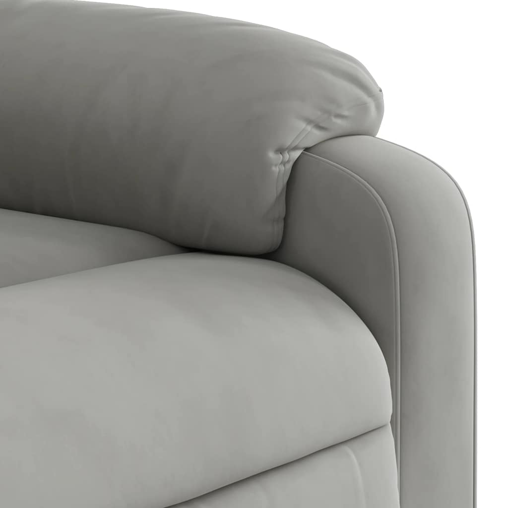 Fauteuil inclinable de massage électrique gris clair - XIOS