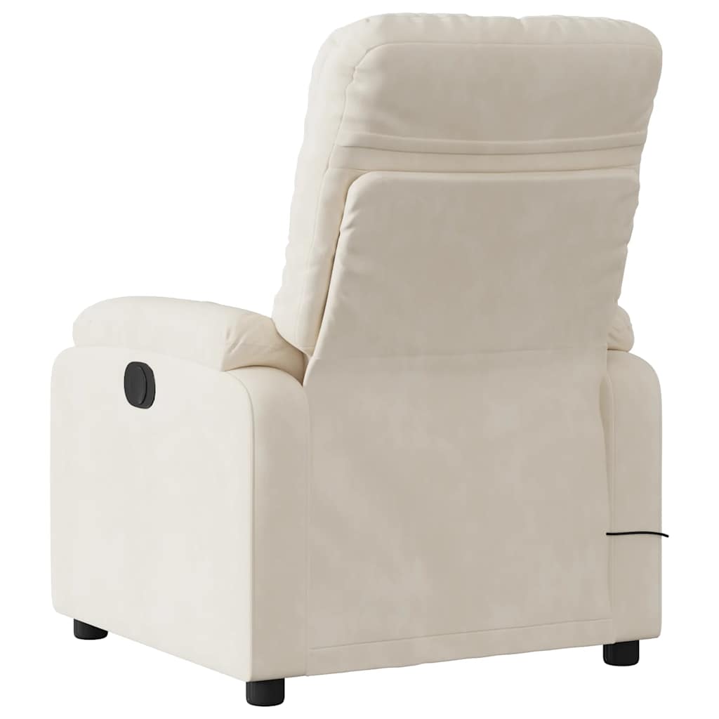 Fauteuil inclinable de massage électrique beige Fauteuils vidaXL