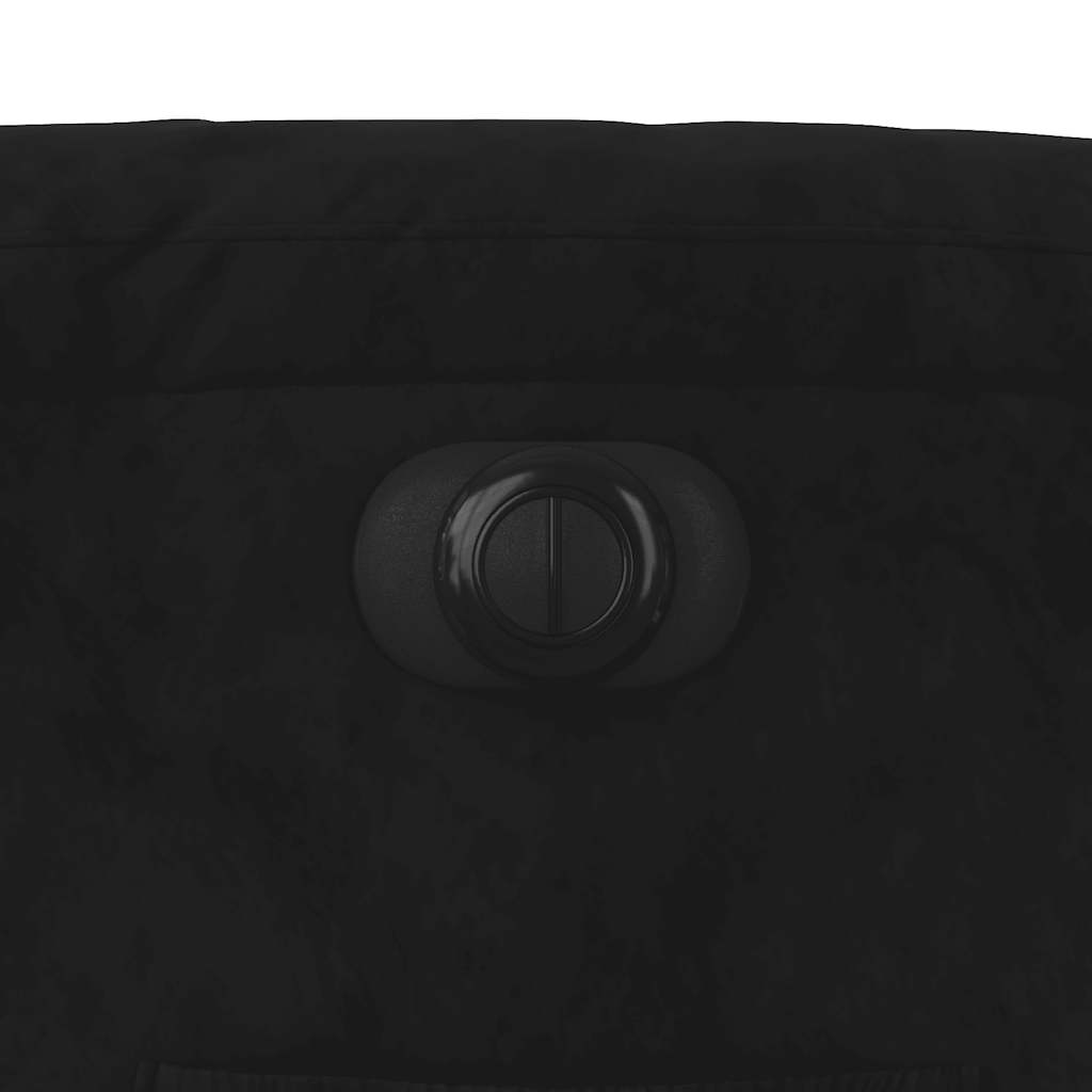 Fauteuil inclinable électrique noir tissu microfibre