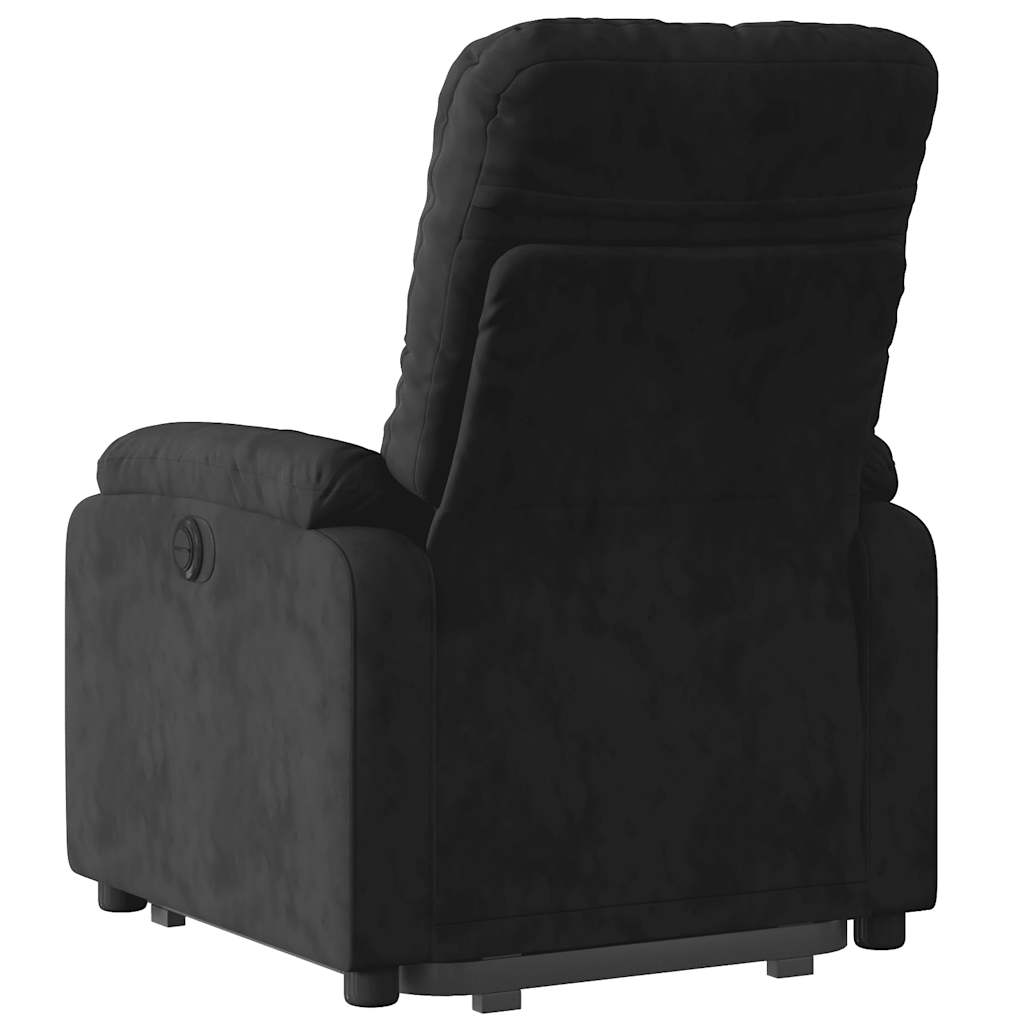 Fauteuil inclinable électrique noir tissu microfibre - XIOS