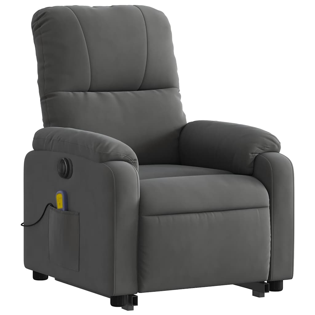 Fauteuil inclinable de massage électrique gris foncé - XIOS