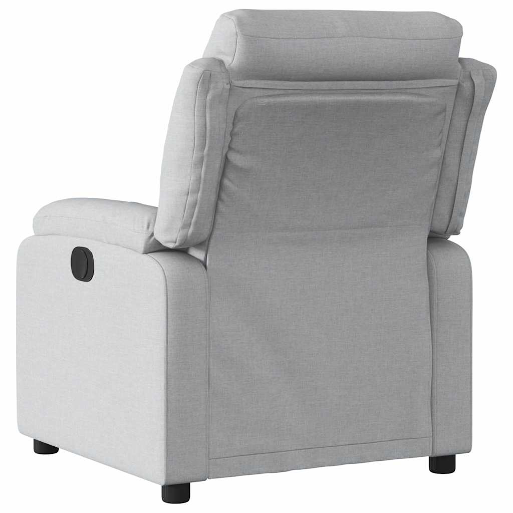 Fauteuil inclinable électrique Gris clair Tissu - XIOS