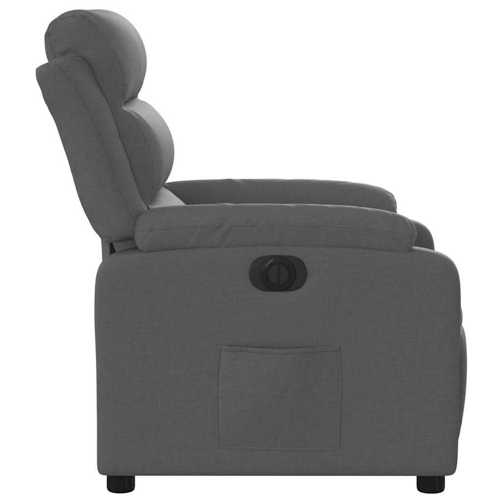 Fauteuil inclinable électrique Gris foncé Tissu - XIOS