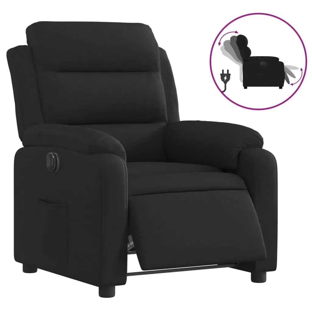 Fauteuil inclinable électrique Noir Tissu - XIOS