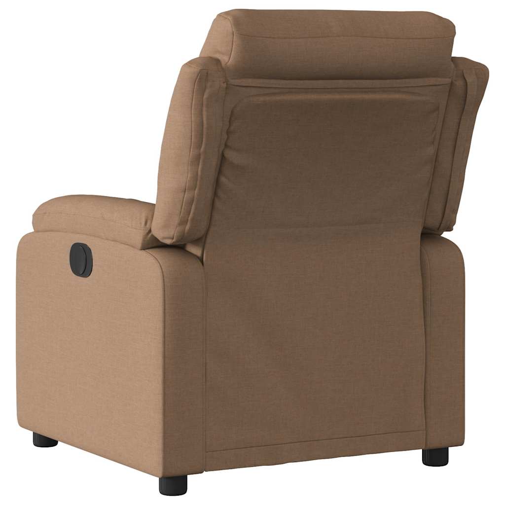 Fauteuil inclinable électrique Marron Tissu - XIOS