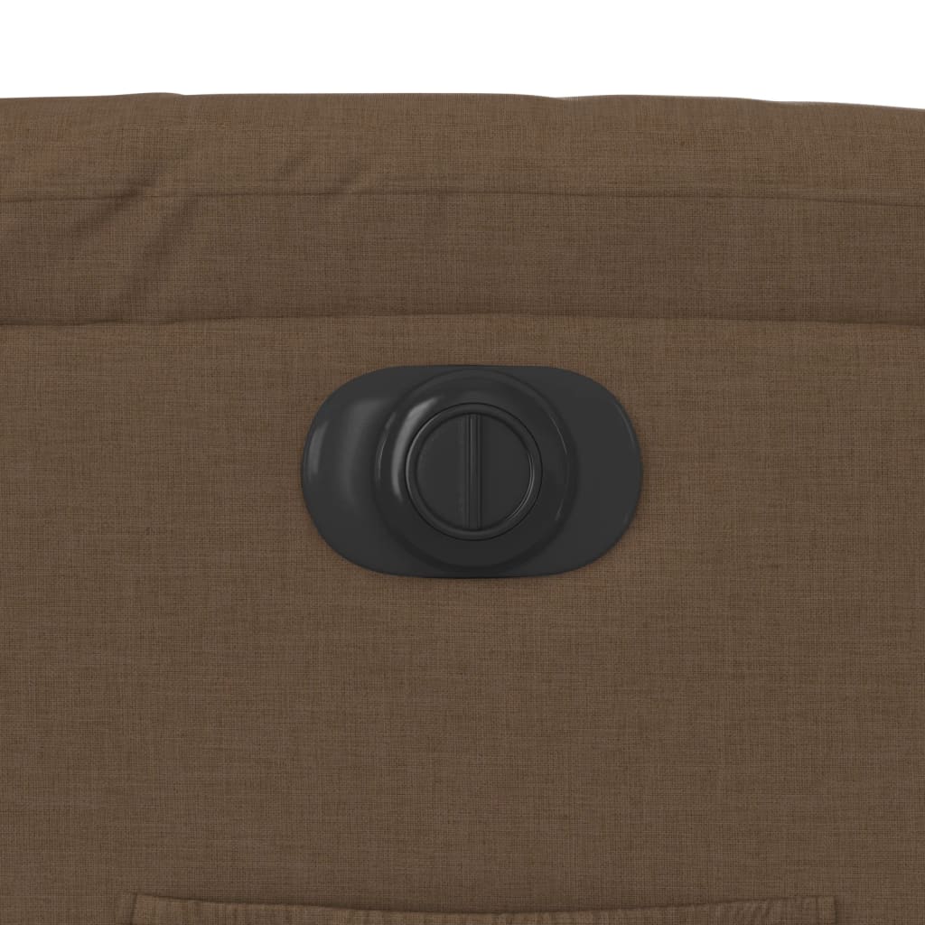 Fauteuil inclinable électrique Marron Tissu - XIOS