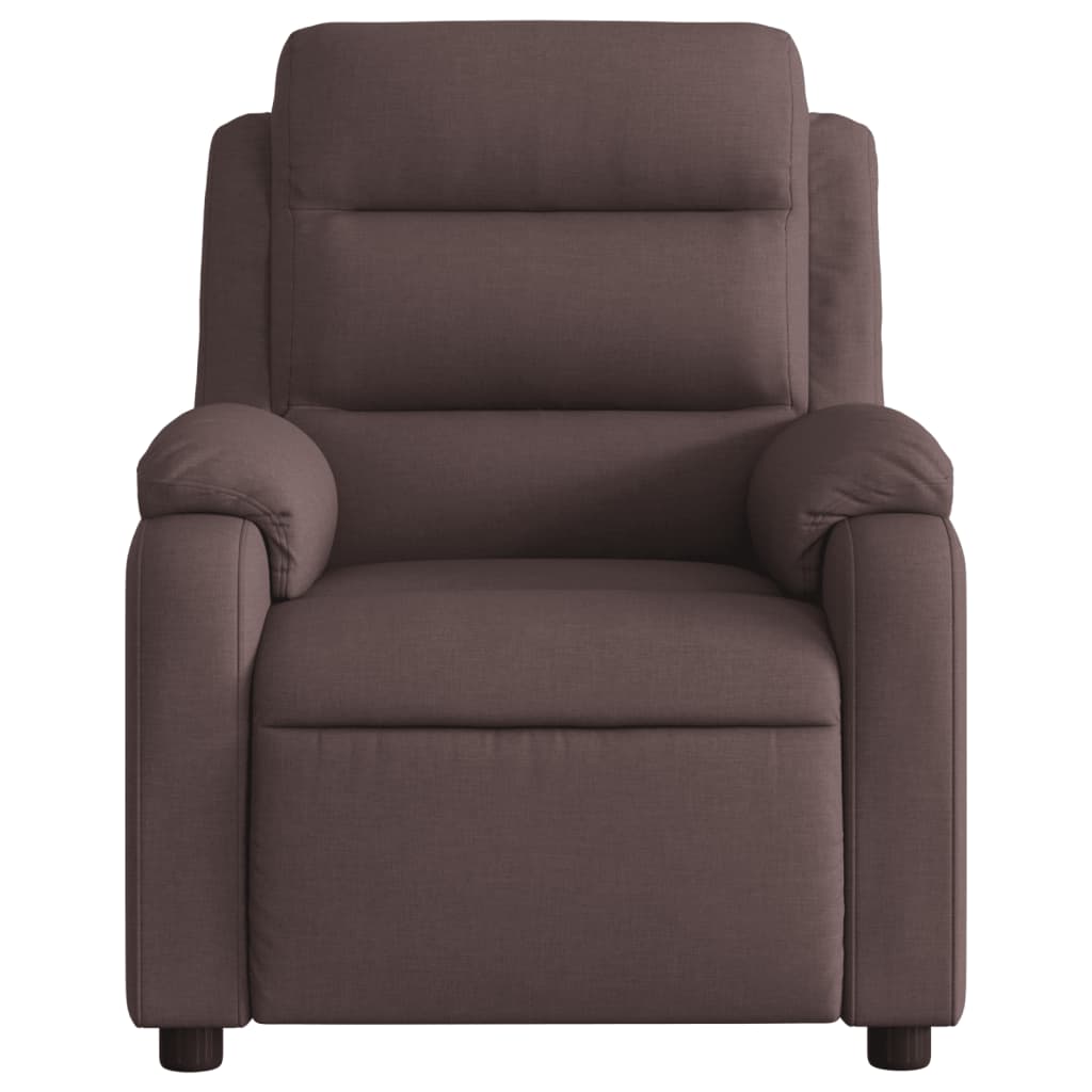 Fauteuil inclinable électrique Marron foncé Tissu - XIOS