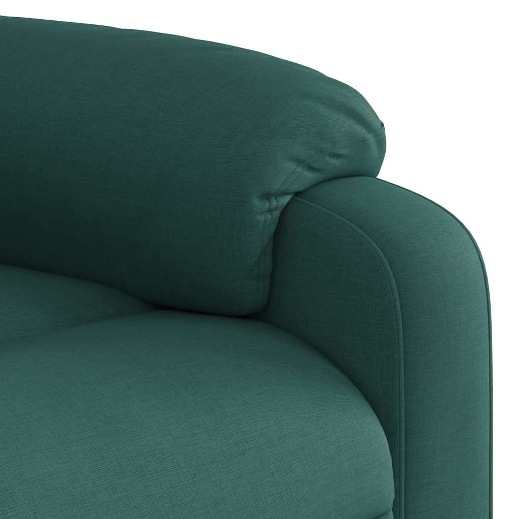 Fauteuil inclinable électrique Vert foncé Tissu - XIOS