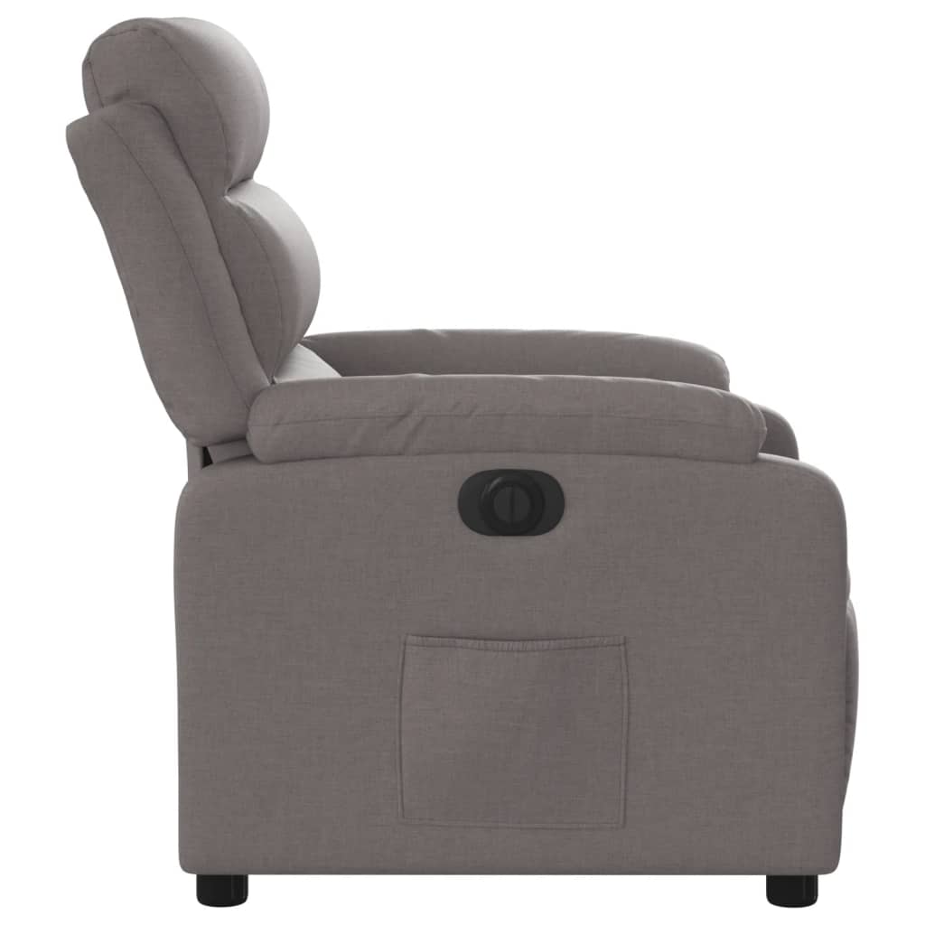 Fauteuil inclinable électrique Taupe Tissu - XIOS