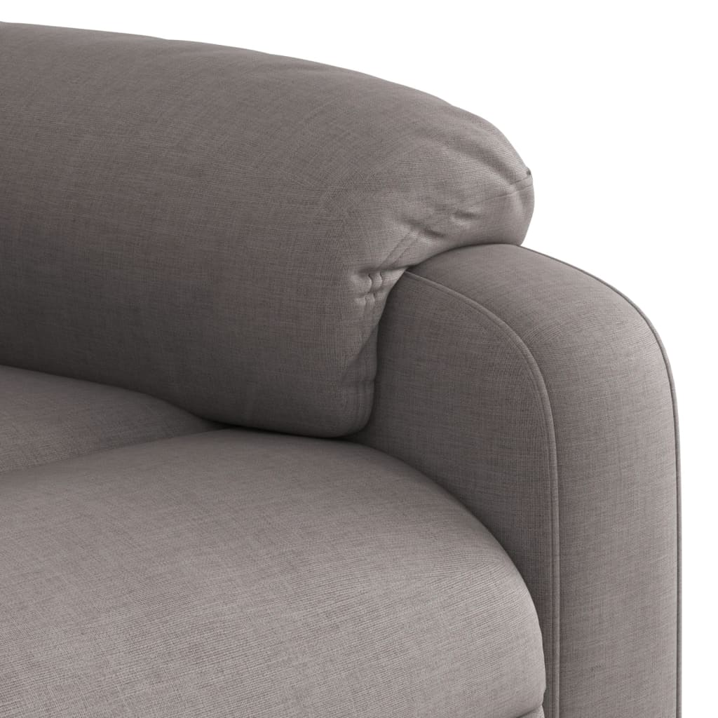 Fauteuil inclinable électrique Taupe Tissu - XIOS