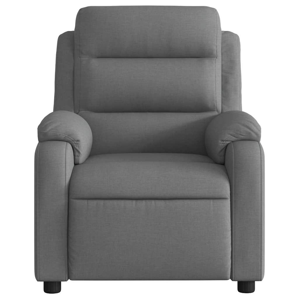 Fauteuil inclinable de massage électrique gris foncé tissu - XIOS