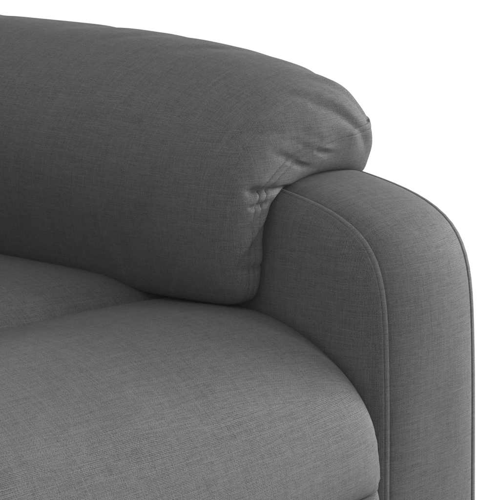 Fauteuil inclinable de massage électrique gris foncé tissu - XIOS