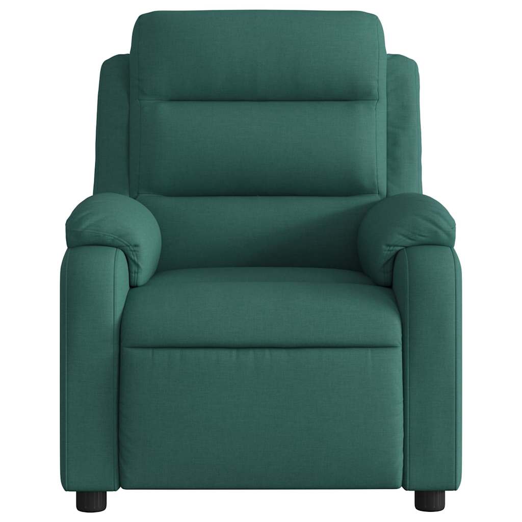 Fauteuil de massage inclinable électrique Vert foncé Tissu - XIOS