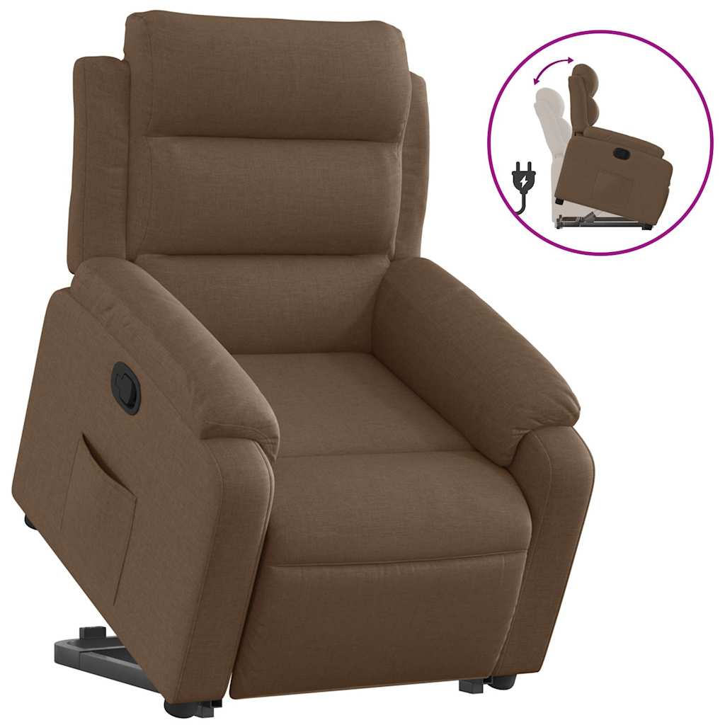 Fauteuil inclinable Marron Tissu - XIOS