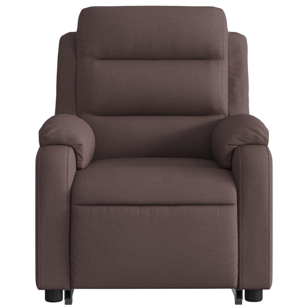 Fauteuil inclinable marron foncé tissu - XIOS