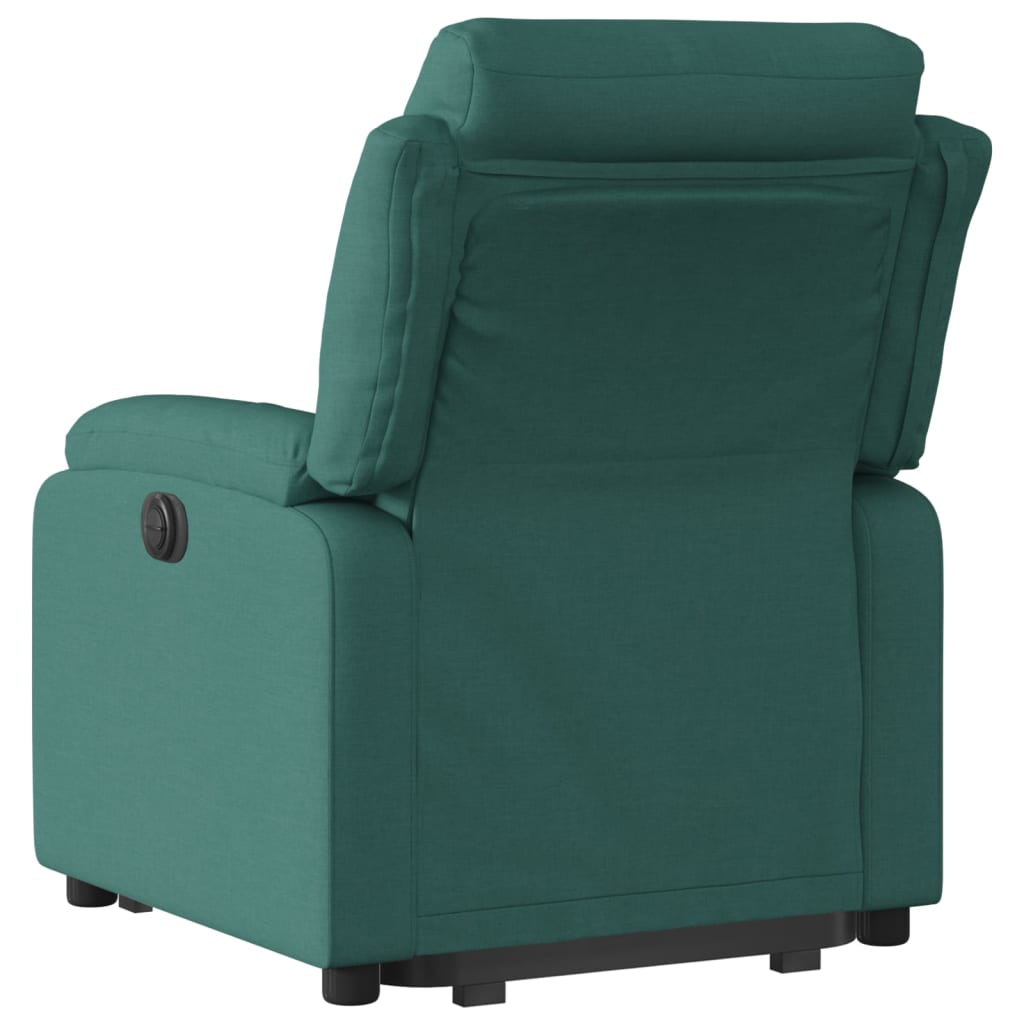 Fauteuil inclinable vert foncé tissu - XIOS