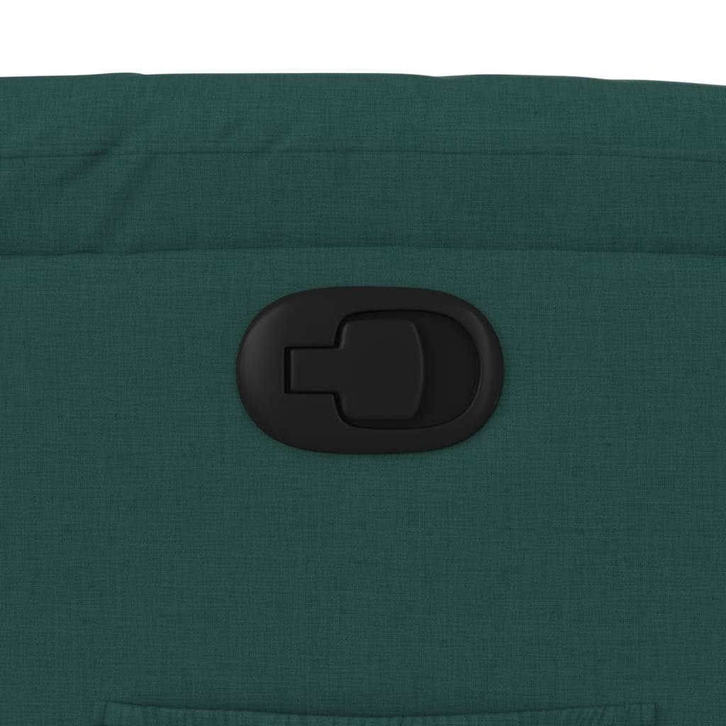 Fauteuil inclinable vert foncé tissu - XIOS