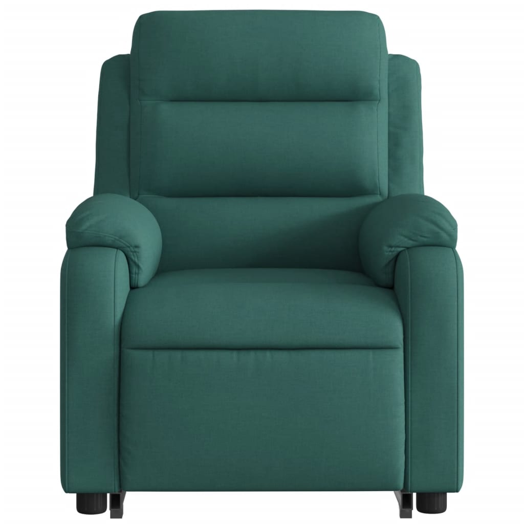 Fauteuil inclinable électrique vert foncé tissu - XIOS