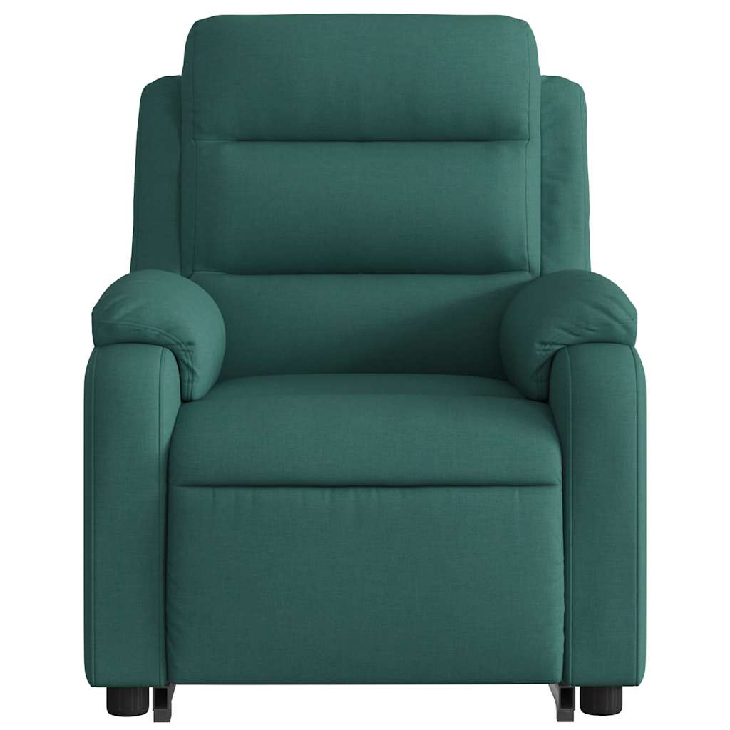 Fauteuil inclinable électrique vert foncé tissu - XIOS
