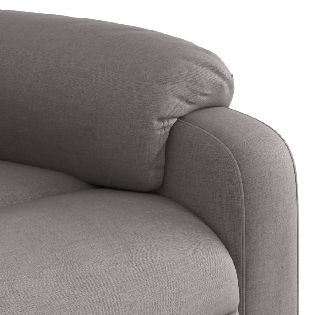Fauteuil inclinable électrique taupe tissu - XIOS