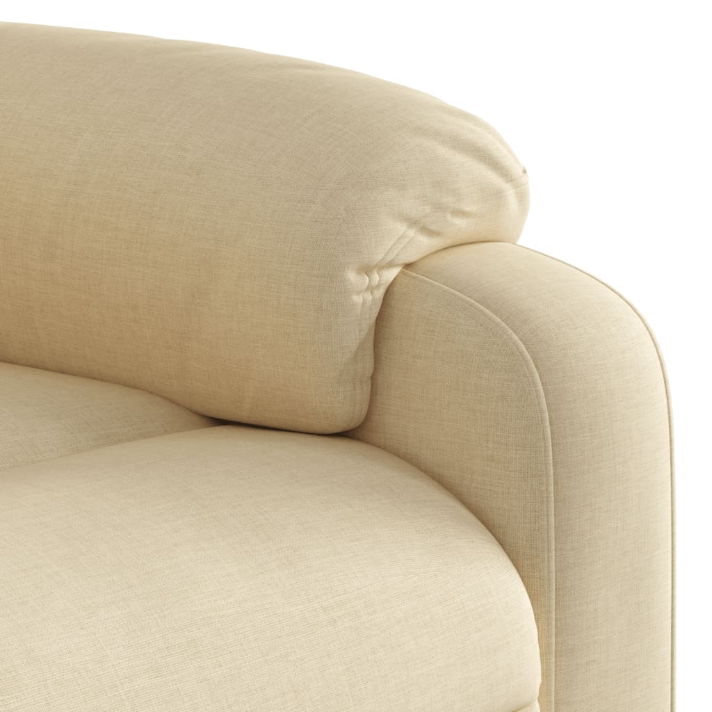 Fauteuil inclinable électrique crème tissu - XIOS