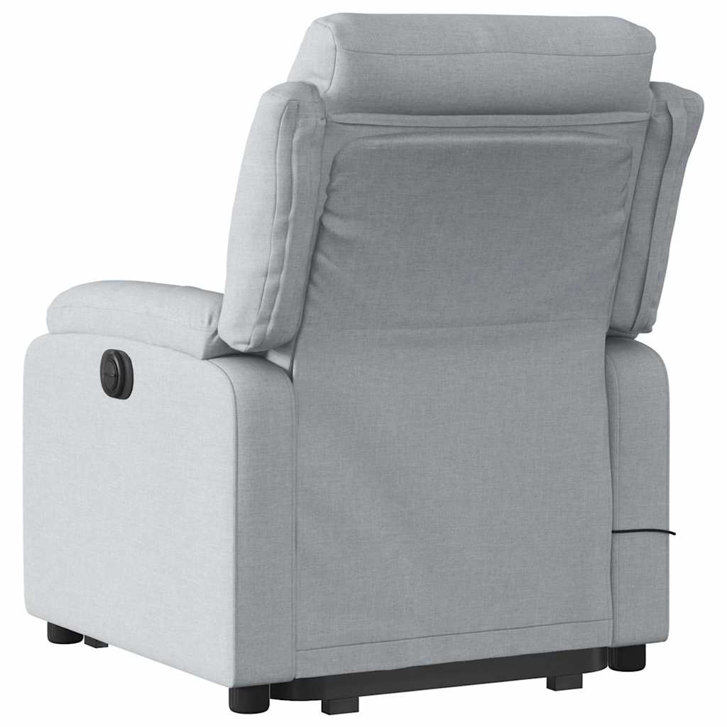 Fauteuil inclinable de massage électrique Gris clair Tissu - XIOS
