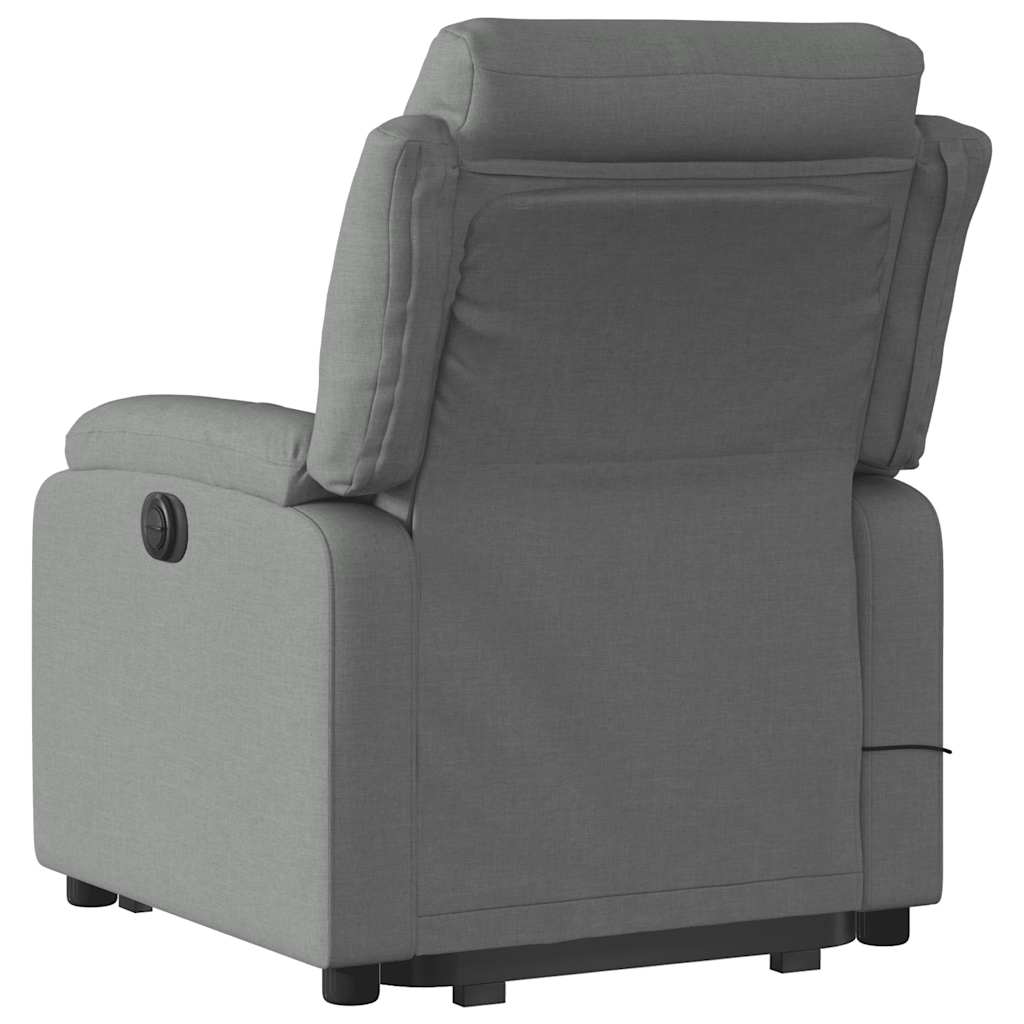 Fauteuil inclinable de massage électrique Gris foncé Tissu - XIOS