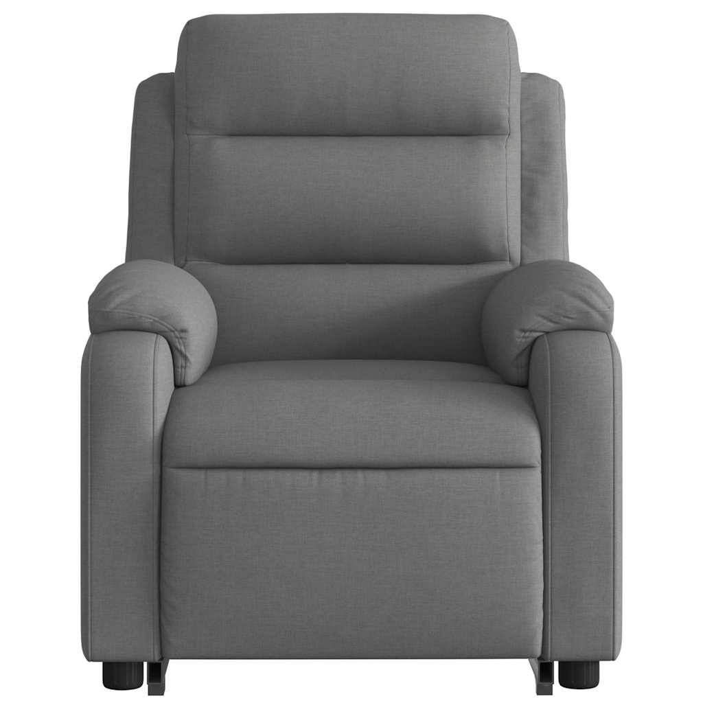 Fauteuil inclinable de massage électrique Gris foncé Tissu - XIOS