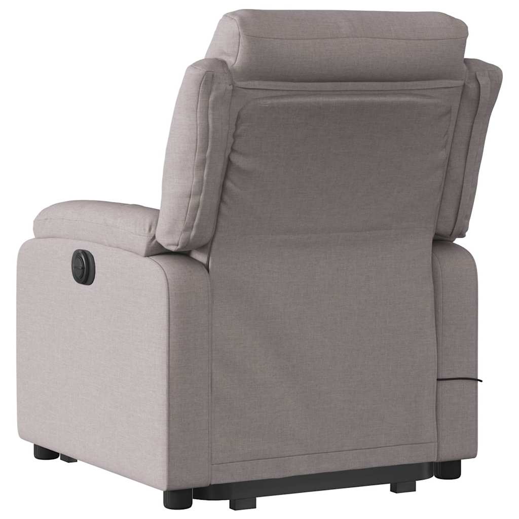 Fauteuil inclinable de massage électrique Taupe Tissu - XIOS