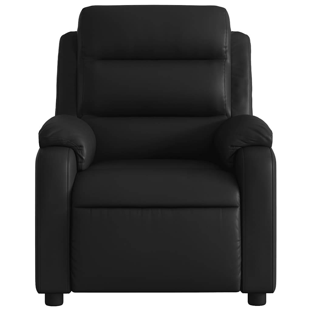Fauteuil de massage inclinable électrique noir similicuir - XIOS