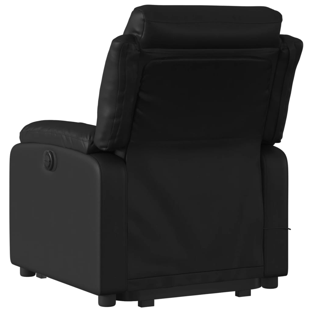 Fauteuil inclinable de massage électrique noir similicuir - XIOS