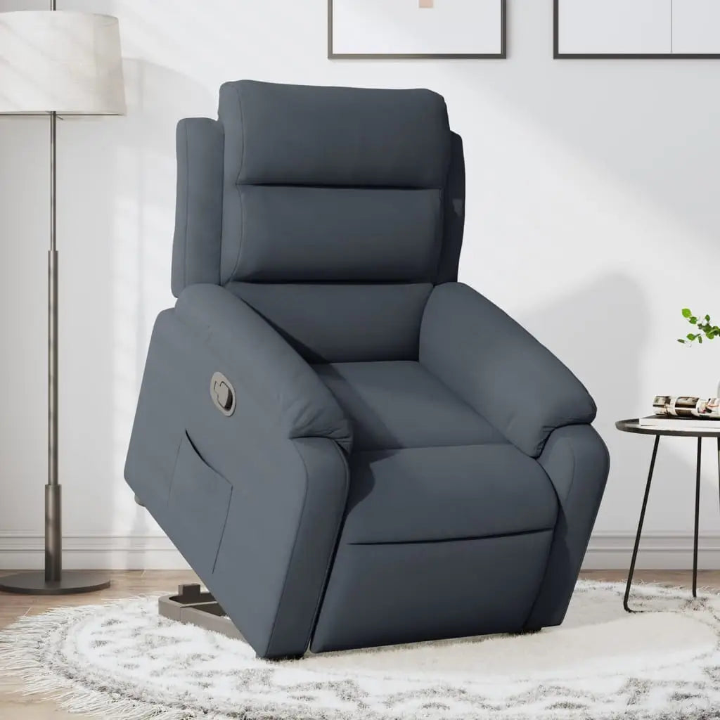 Fauteuil inclinable Gris foncé Velours - XIOS