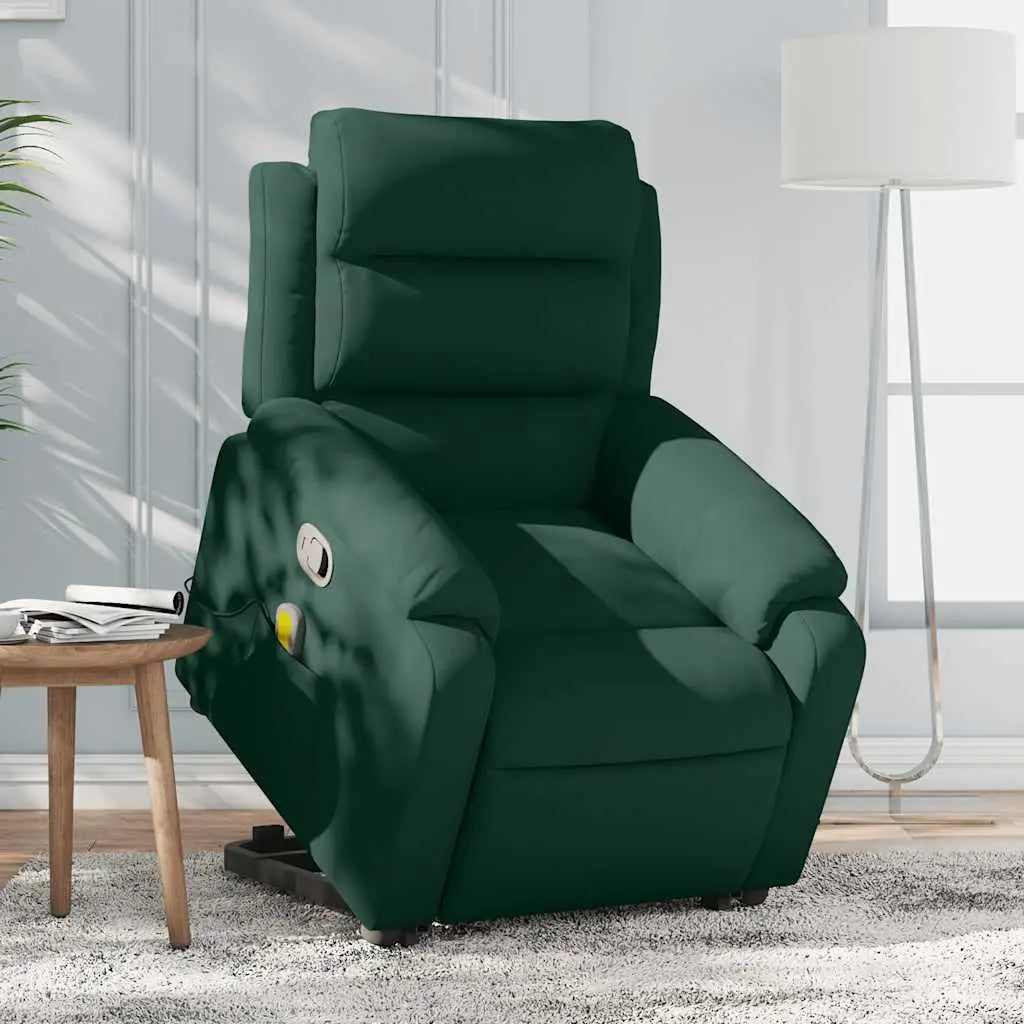 Fauteuil inclinable Vert foncé Velours - XIOS