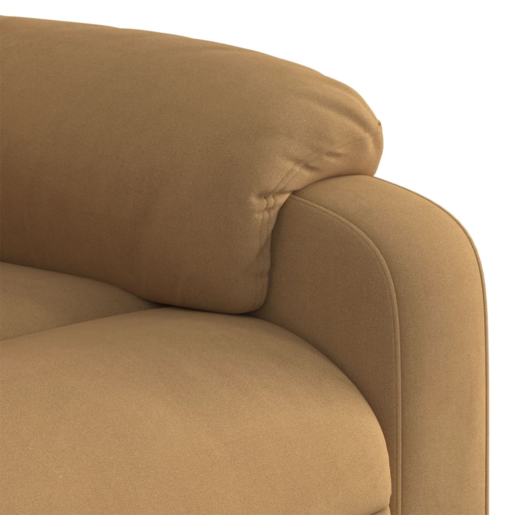 Fauteuil inclinable Marron Velours