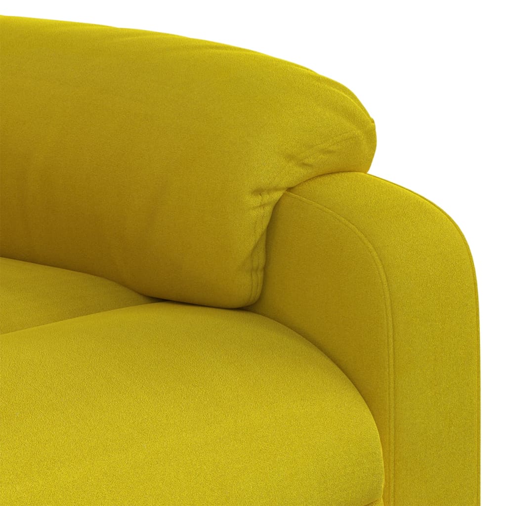Fauteuil de massage inclinable Jaune Velours - XIOS