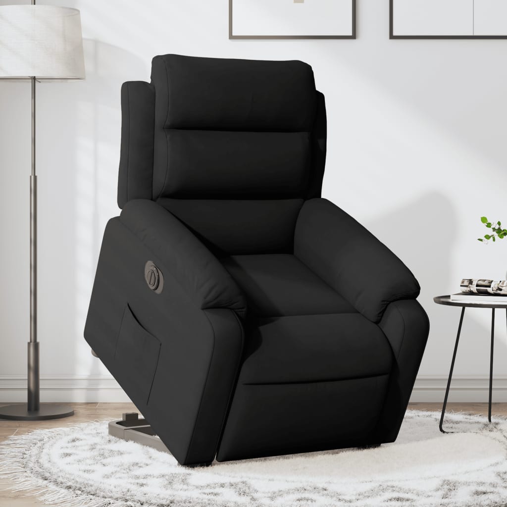 Fauteuil inclinable électrique noir velours - XIOS