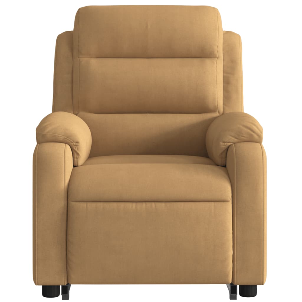 Fauteuil inclinable de massage électrique marron velours
