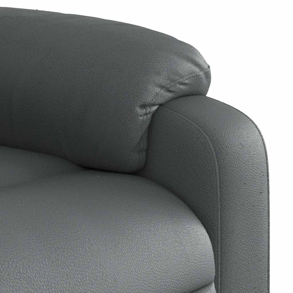 Fauteuil inclinable de massage Gris Similicuir Fauteuils vidaXL