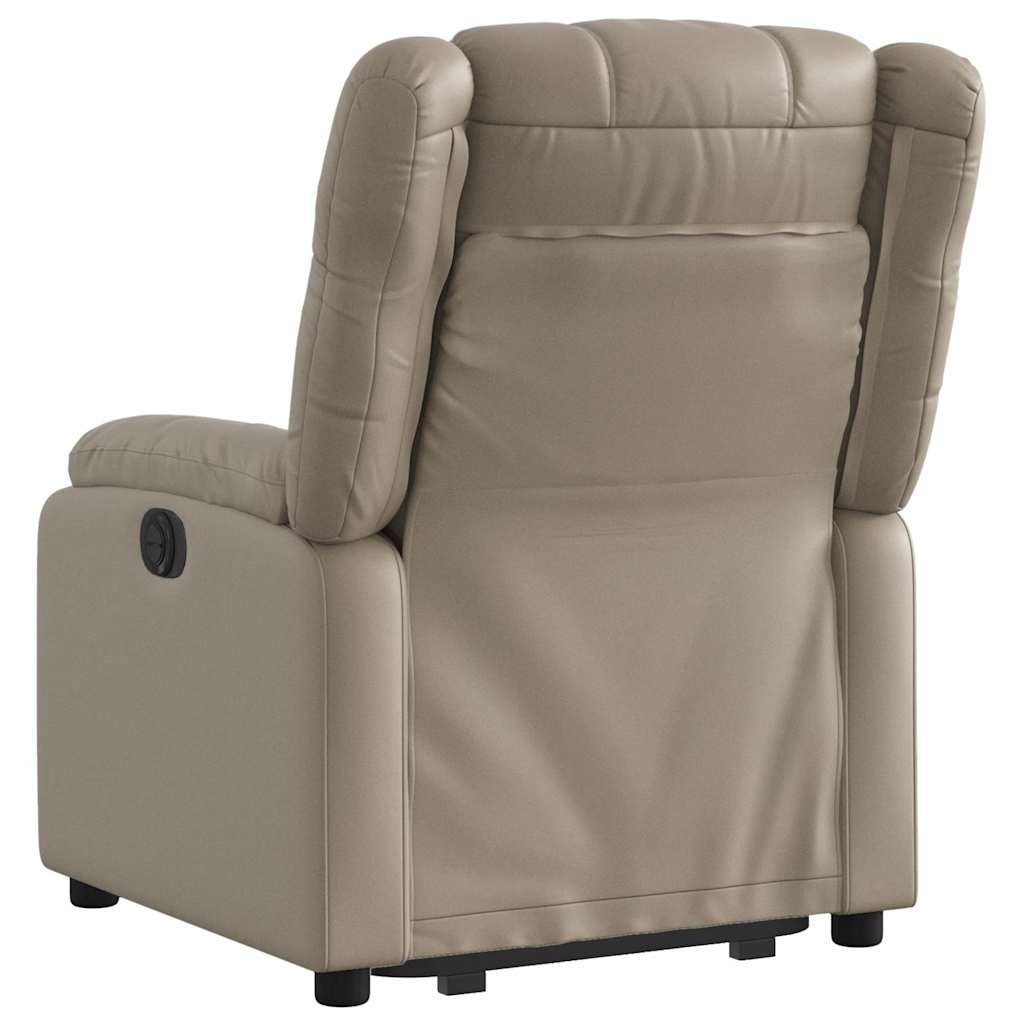 Fauteuil inclinable électrique cappuccino similicuir - XIOS