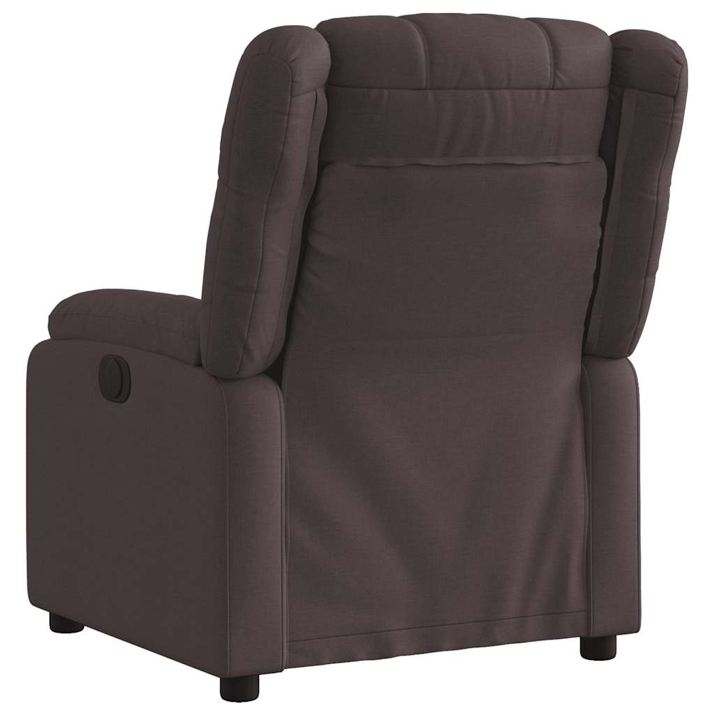 Fauteuil inclinable électrique Marron foncé Tissu - XIOS