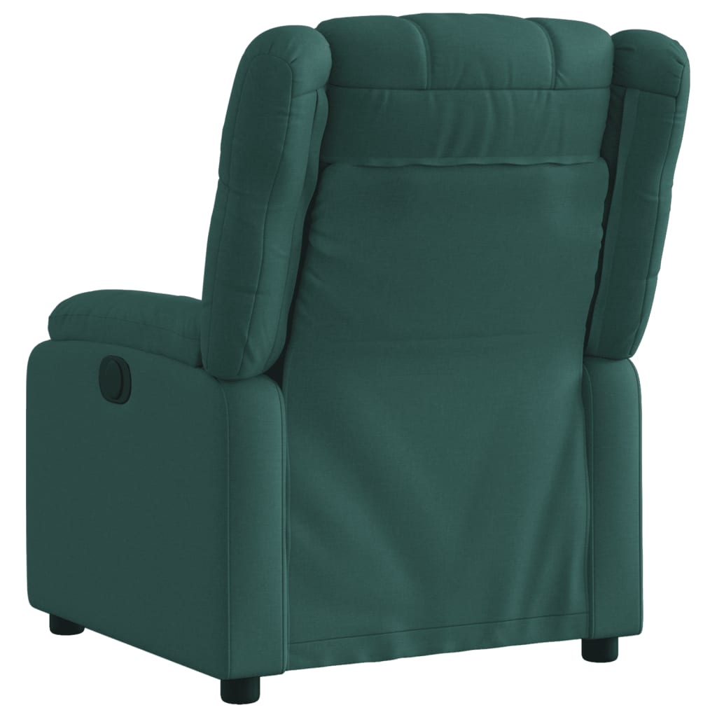 Fauteuil inclinable électrique Vert foncé Tissu - XIOS