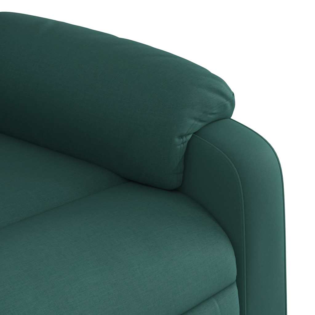 Fauteuil de massage inclinable électrique Vert foncé Tissu - XIOS