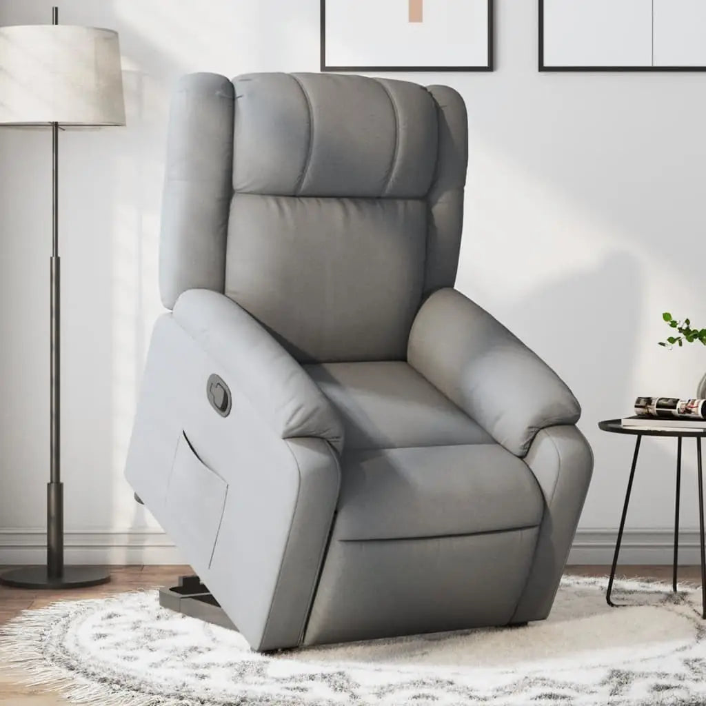 Fauteuil inclinable Gris clair Tissu - XIOS