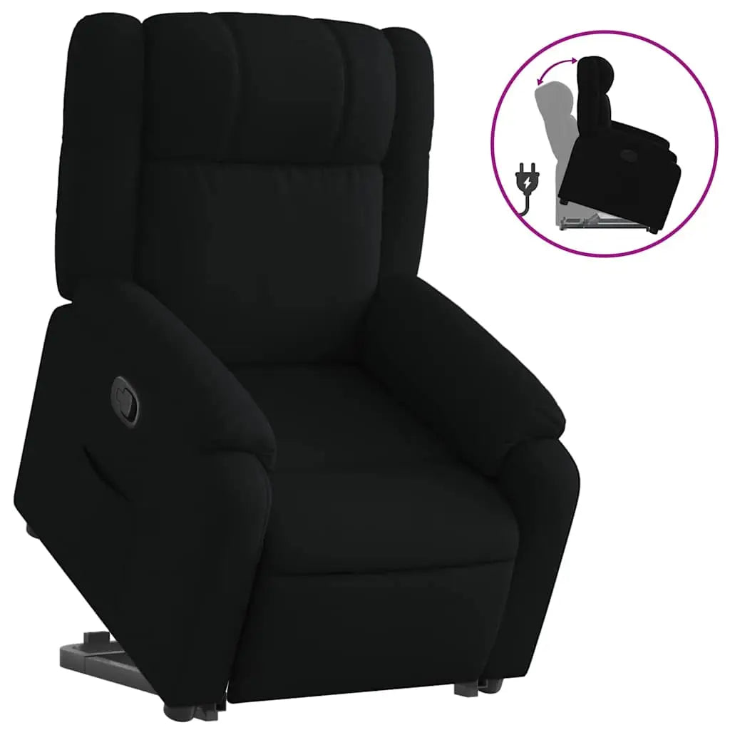 Fauteuil inclinable noir tissu - XIOS