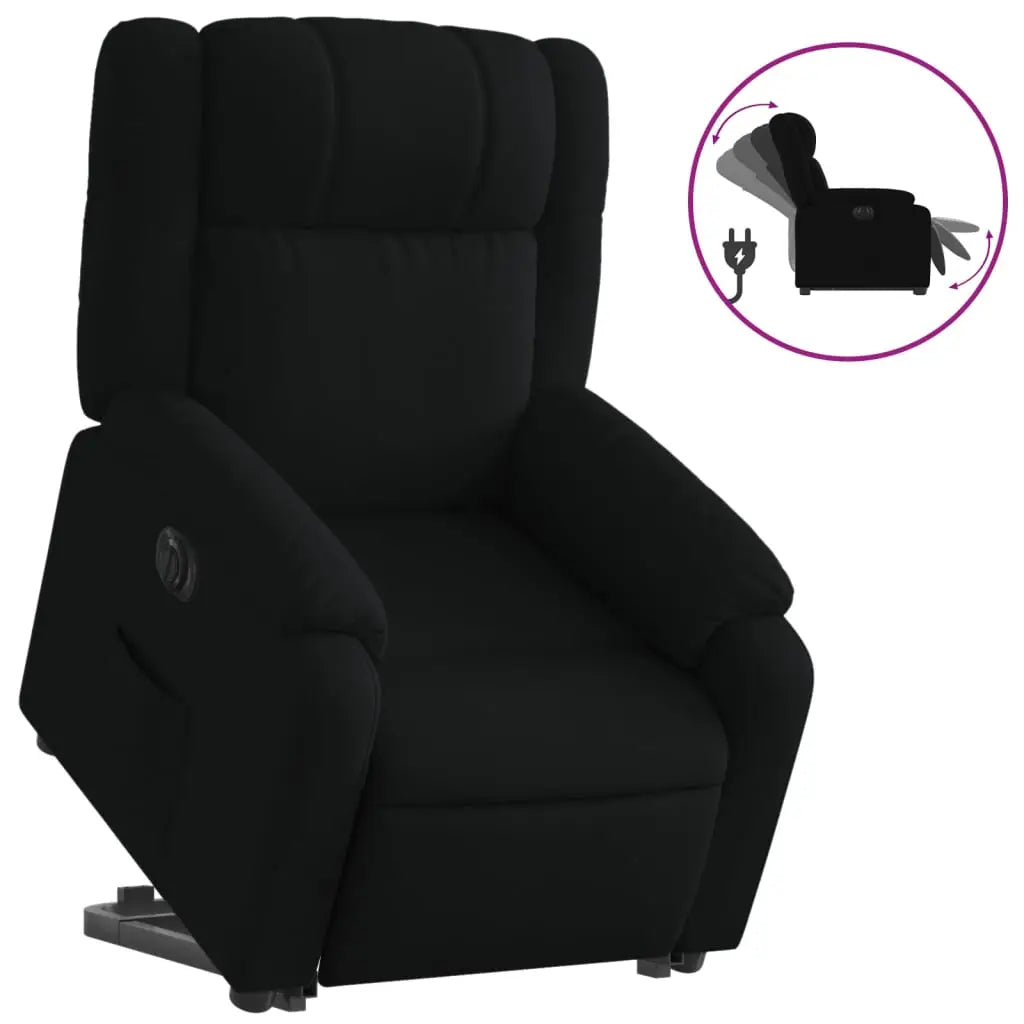 Fauteuil inclinable électrique noir tissu - XIOS